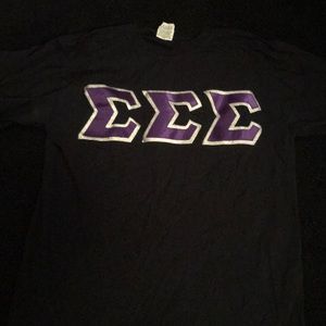 Tri Sigma letter shirt